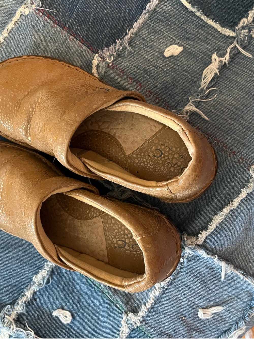 b.o.c. Men's Brown Slip-On Leather Clogs